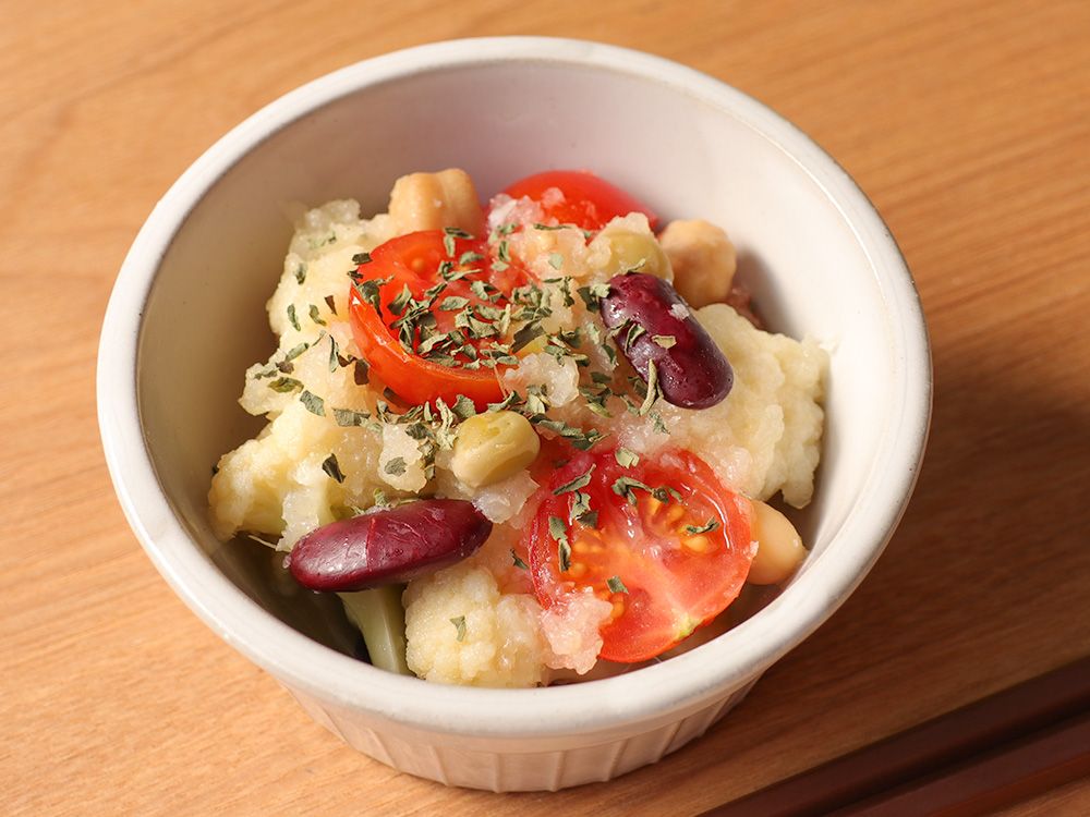 トマトと豆のサラダ｜レシピ・料理｜タニタ社員食堂レシピ